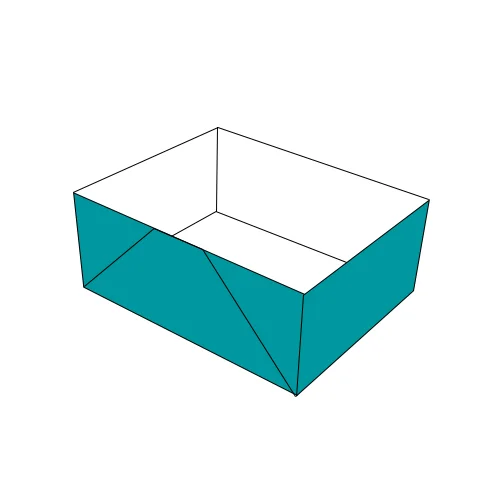 4 Corner Tray With Lid